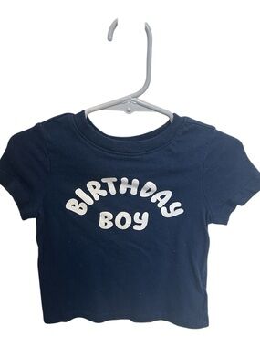Old Navy Navy Short-Sleeve "Birthday Boy" Tee